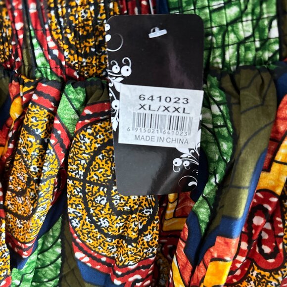 TRENDY, STYLISH, Multi-Colored African Print Circle & Skater Skirt! - Picture 6 of 6